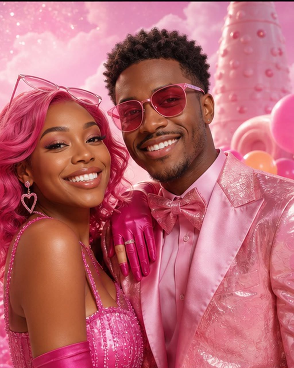 Pink Pop Dream AI photo booth transformation example